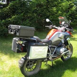 2013 & Up R1200 GS & R1250 GS Slider Rear Rack with Top Box Quick Connect Premium Lock