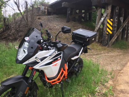 KTM 1090/1190/1290 (Pre 2022) Slider Rear Rack With Top Box Quick Connect Premium Lock - Image 2